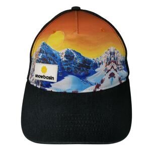 Snowbasin Snapback Trucker Hat Multicolor One Size Adjustable Mesh Back Cirque
